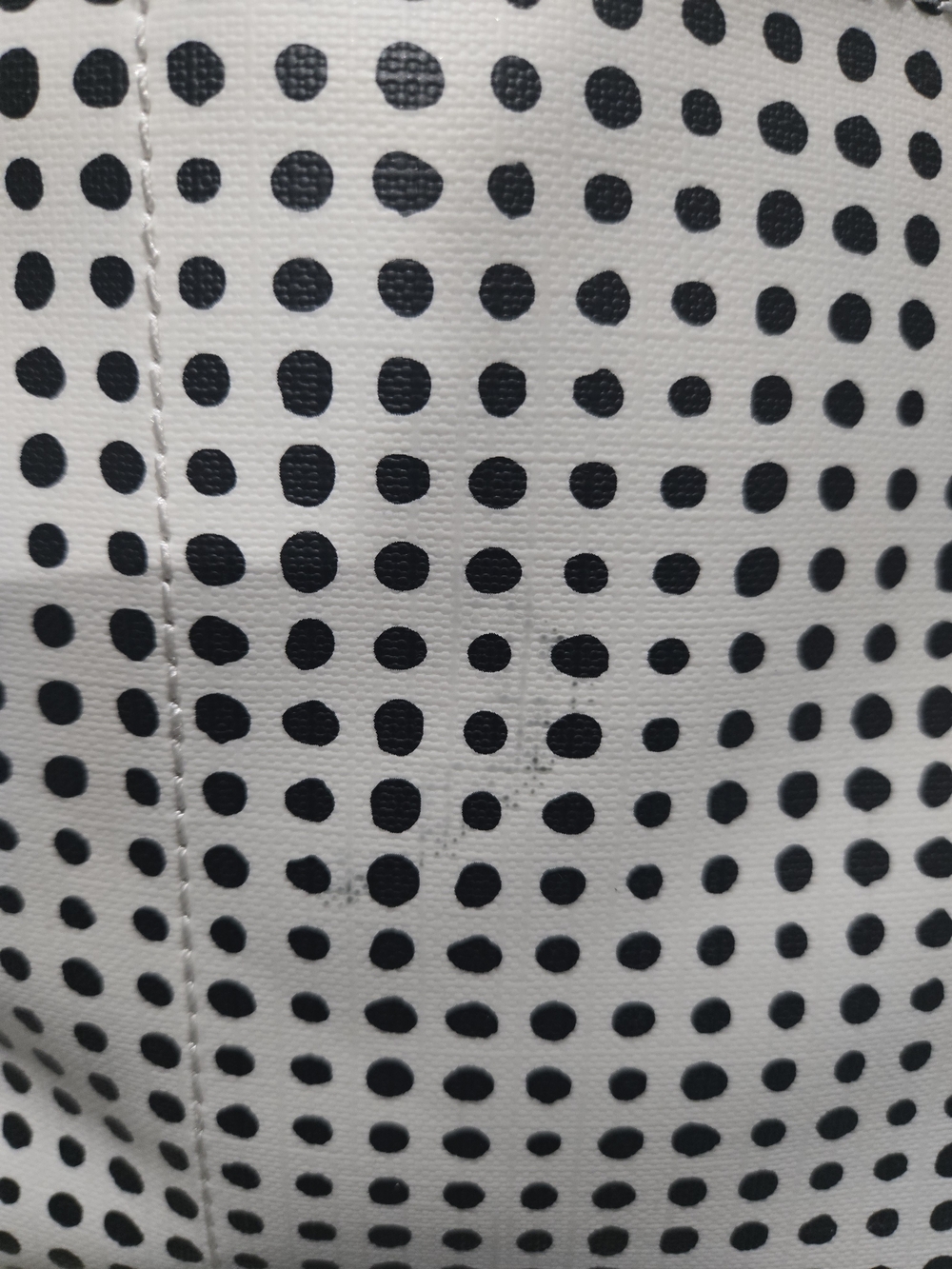 Fossil Polka Dot Tote Bag in White and Brown - Picture 7 of 9